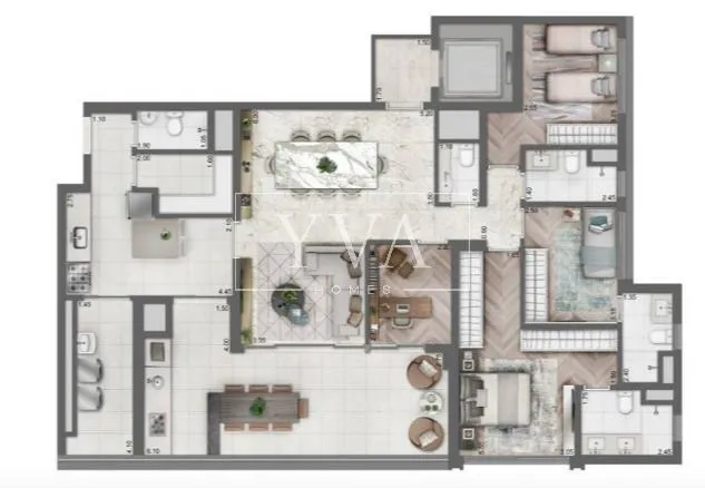 Apartamento com 3 suítes à venda em Vila Clementino, São Paulo, por R$ 2.880.000 Imagem 14