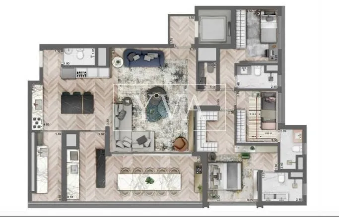Apartamento com 3 suítes à venda em Vila Clementino, São Paulo, por R$ 2.880.000 Imagem 15