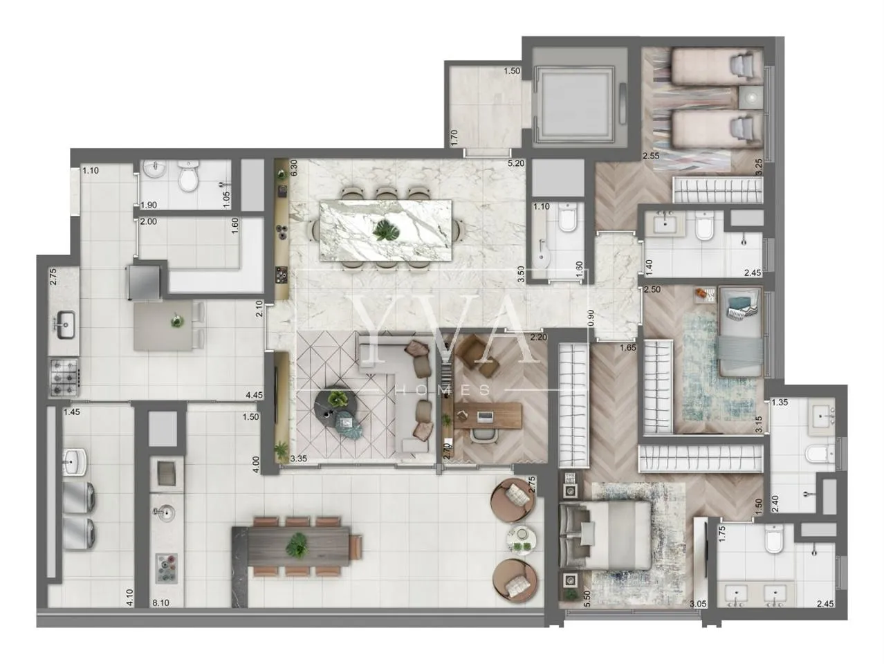 Apartamento com 3 suítes à venda em Vila Clementino, São Paulo, por R$ 2.980.000 Imagem 31